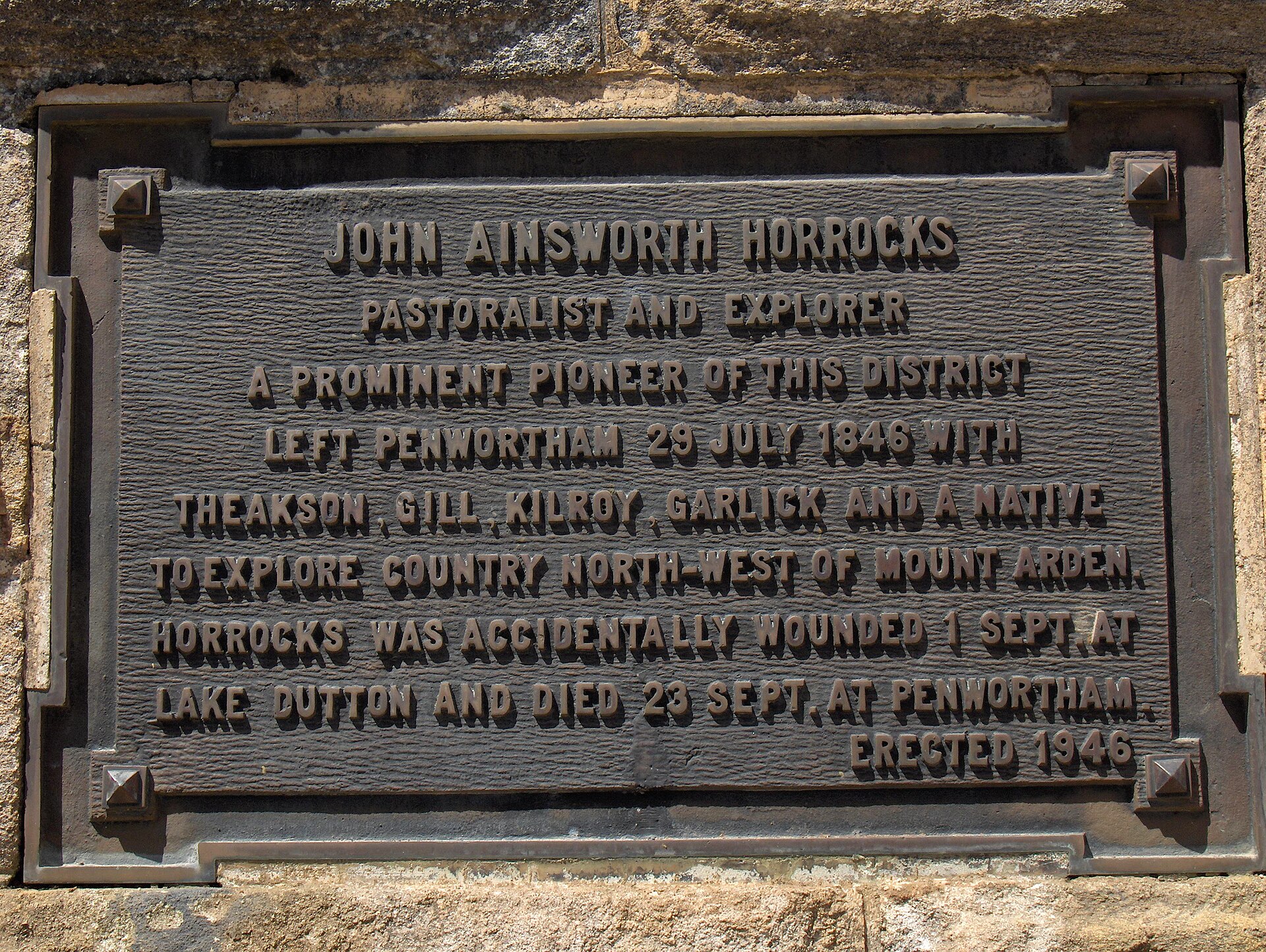 Horrocks Monument